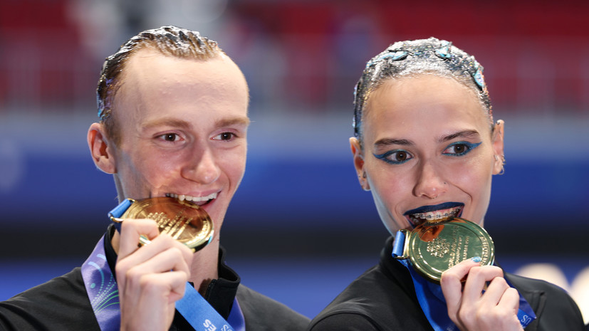 Микст-дуэт синхронистов из России выиграл золото на ЧМ по водным видам спорта