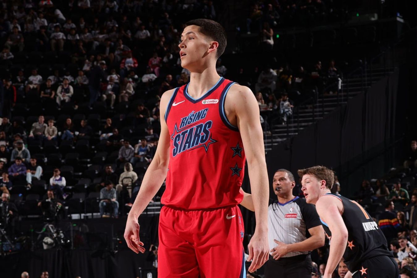 Россиянин Егор Демин вместе с командой выиграл Матч восходящих звезд НБА